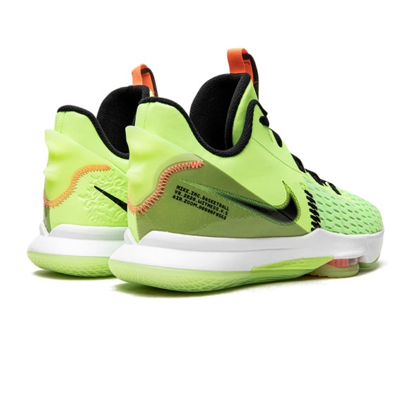 NIKE LEBRON WITNESS V lime glow basketball sneakers  M8 / W9.5 - Picture 4 of 7
